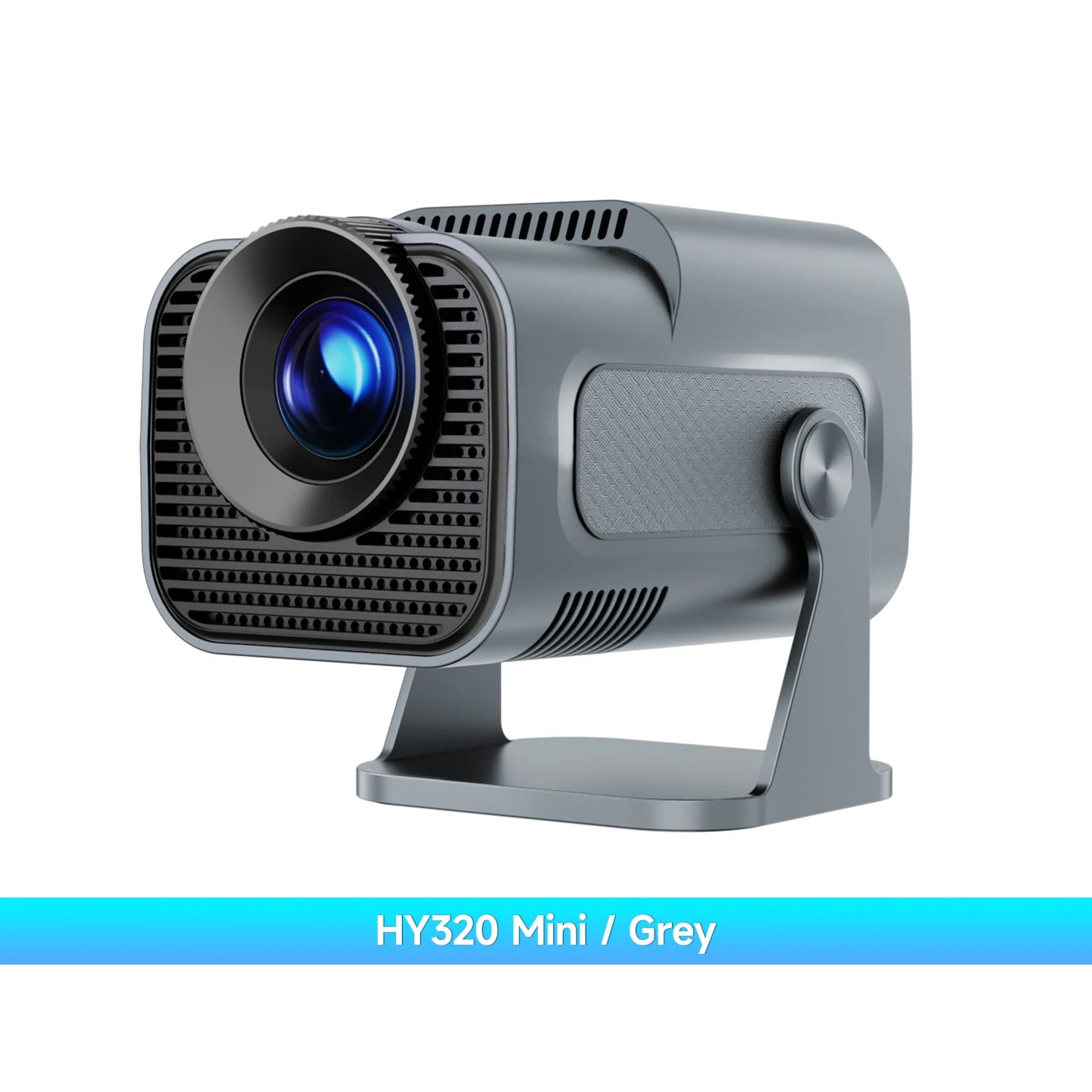 HY320 Mini Newly Native 720P Android 11 4K Projector 300ANSI Wifi6 BT5.0 Cinema Outdoor Portable 180ยฐ Rotable Projector