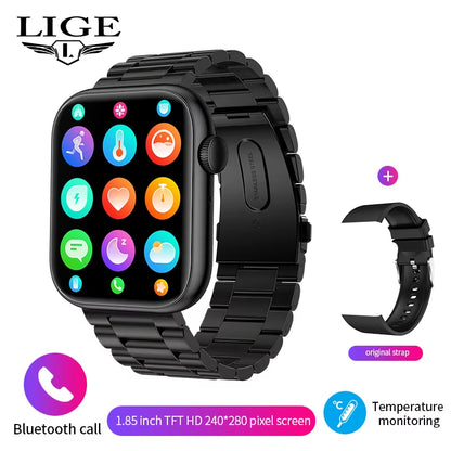2025 Smart Watch with Wireless Charging, Bluetooth Calling, Fitness Tracking, and Customizable Watch Face for Men and Women