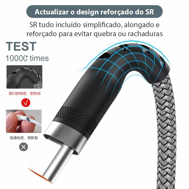 5-Meter Type-C USB 5A Super Charging Cable for Huawei, Xiaomi, Vivo, and Leeco Smartphones