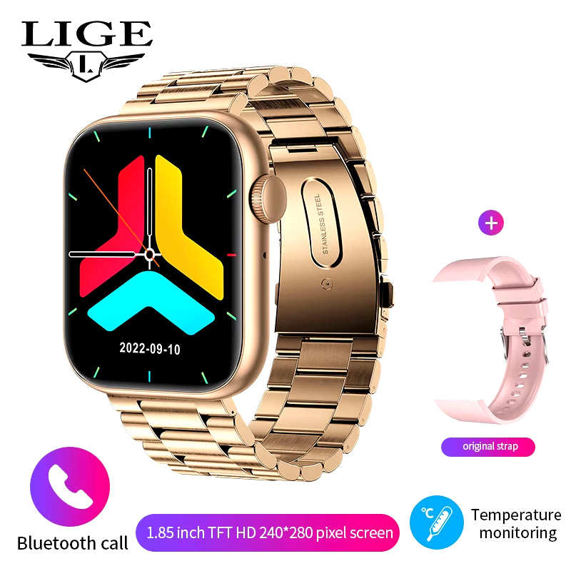 2025 Smart Watch with Wireless Charging, Bluetooth Calling, Fitness Tracking, and Customizable Watch Face for Men and Women
