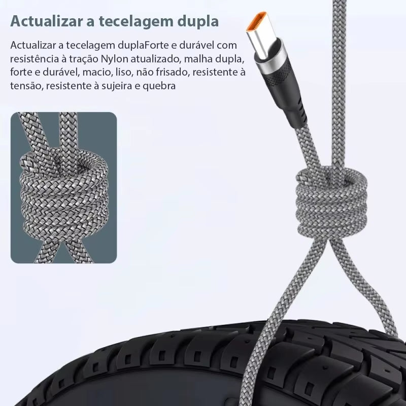 5-Meter Type-C USB 5A Super Charging Cable for Huawei, Xiaomi, Vivo, and Leeco Smartphones