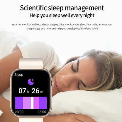 2025 Smart Watch with Wireless Charging, Bluetooth Calling, Fitness Tracking, and Customizable Watch Face for Men and Women